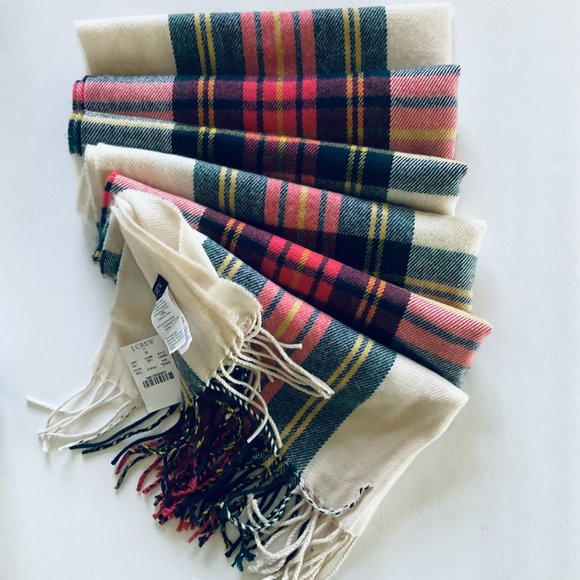 J. CREW Women's Perfect Tartan Plaid Wrap NWT - Picture 1 of 7
